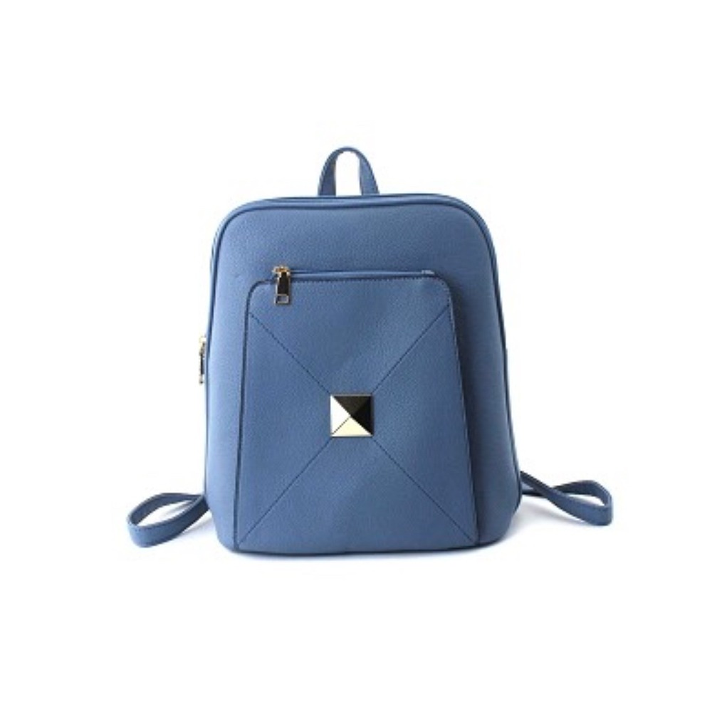 AR New York PU Fashionable Backpack with Gold‎ Detail